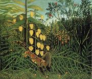 Henri Rousseau Fight Between a Tiger and a Bull oil